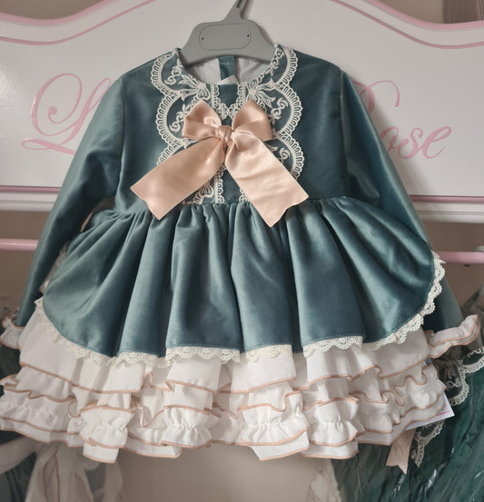 Liliana Rose Exclusive Teal Puffball Dress - In stock