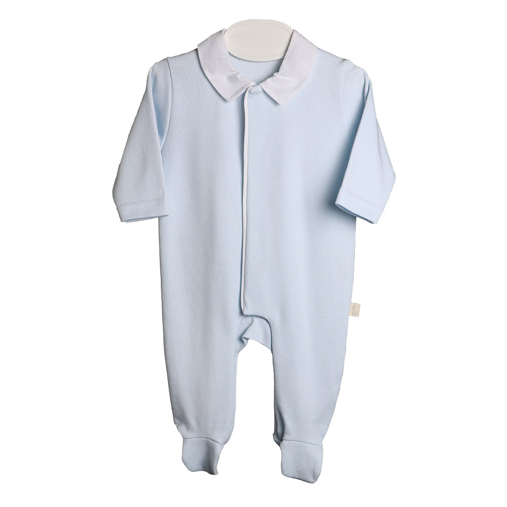 Baby Gi Cotton Angel Wings All in one - Baby Blue - 3m / 6m