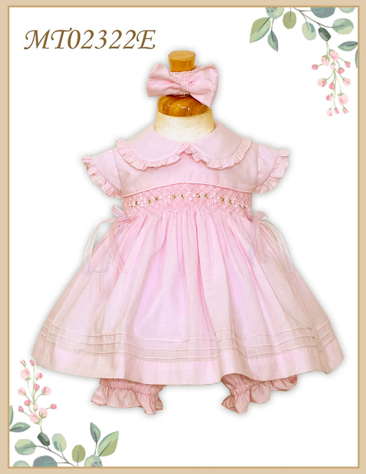 Pretty Originals SS23 Pink Smocked Dress
